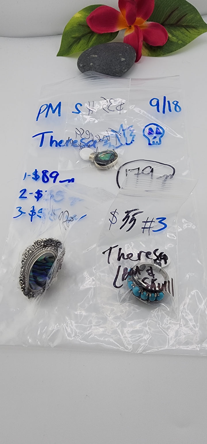 PM SHOW 48HR - RESERVED FOR: Theresa 🦇💀 - 9/18/2025 FL tiktok Live Show - 3 Sterling Silver Items