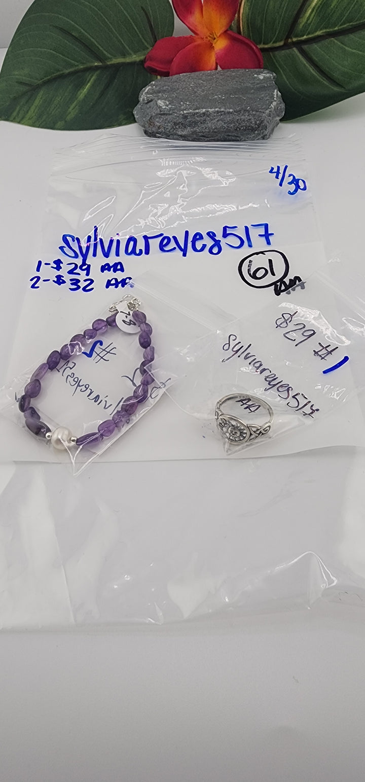 RESERVED FOR: sylviareyes517 - 4/30/2025 tiktok Live Show - 2 Sterling Silver Items