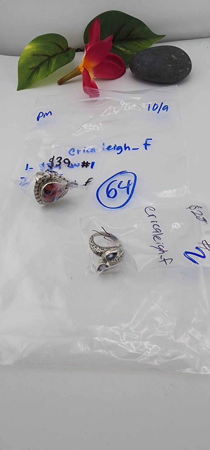 PM SHOW 48HR - RESERVED FOR: ericaleigh_f - 10/9/2025 FL tiktok Live Show - 2 Sterling Silver Items