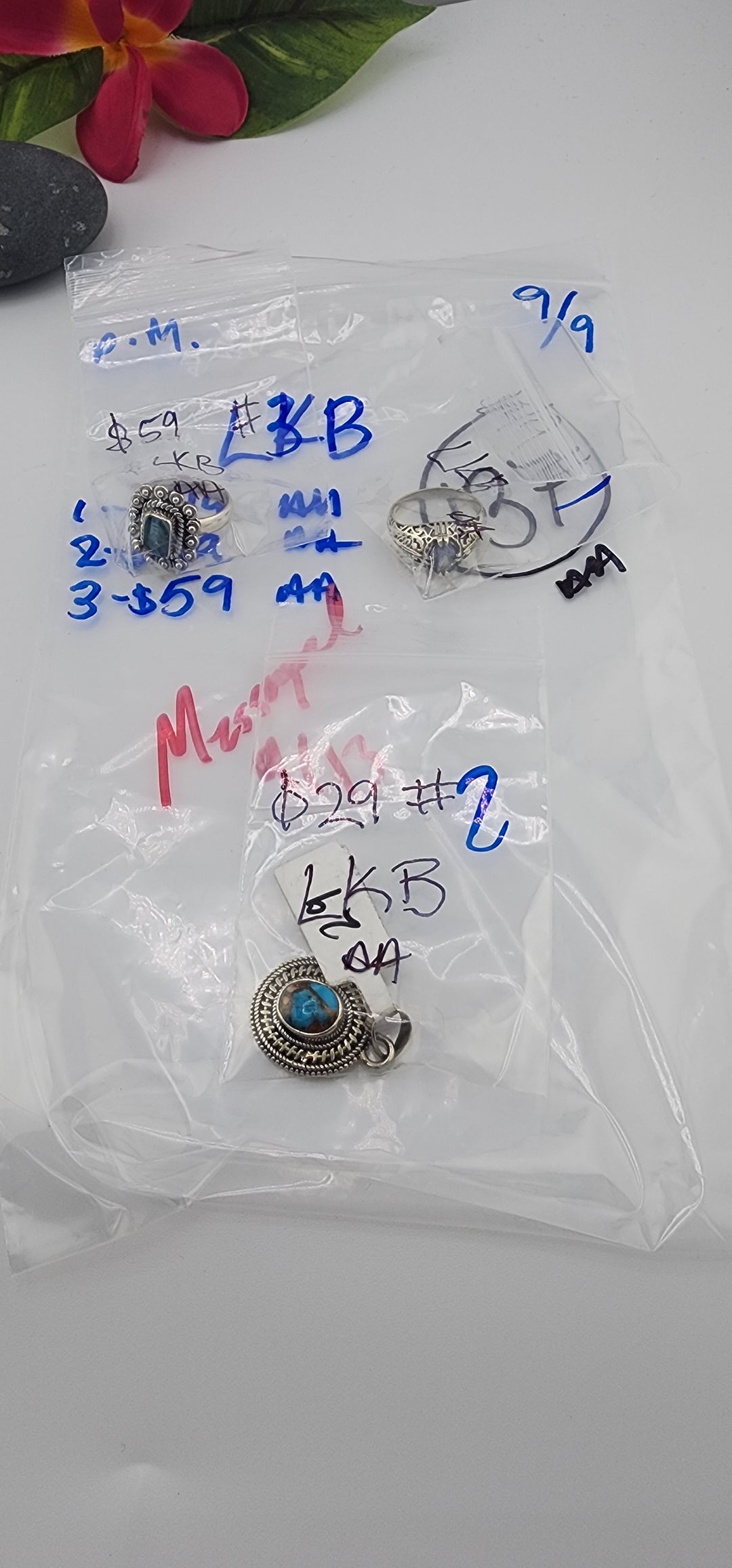 PM SHOW 48HR - RESERVED FOR: LKB - 9/9/2025 FL tiktok Live Show - 3 Sterling Silver Items