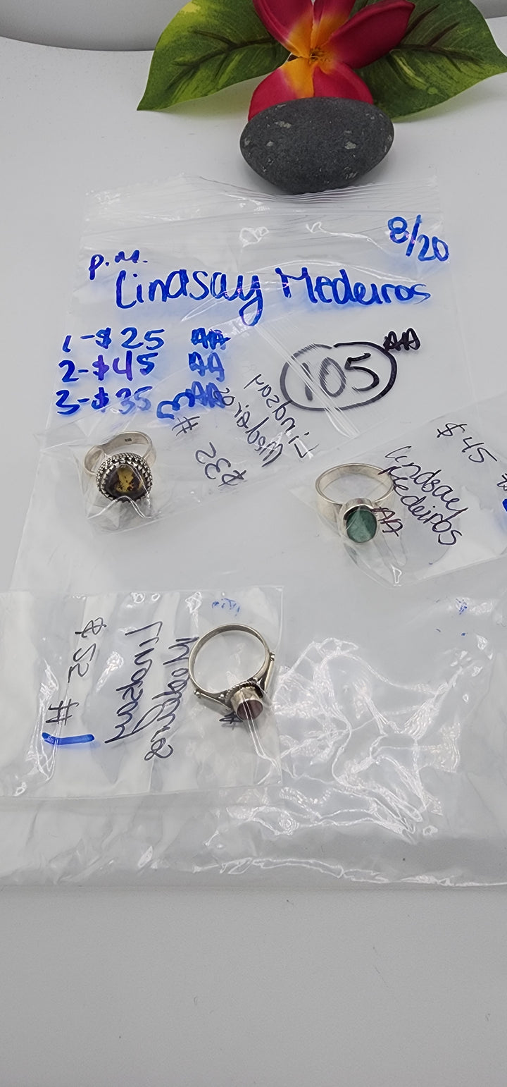 PM SHOW 48HR - RESERVED FOR: Lindsay Medeiros - 8/20/2025 FL tiktok Live Show - 3 Sterling Silver Items