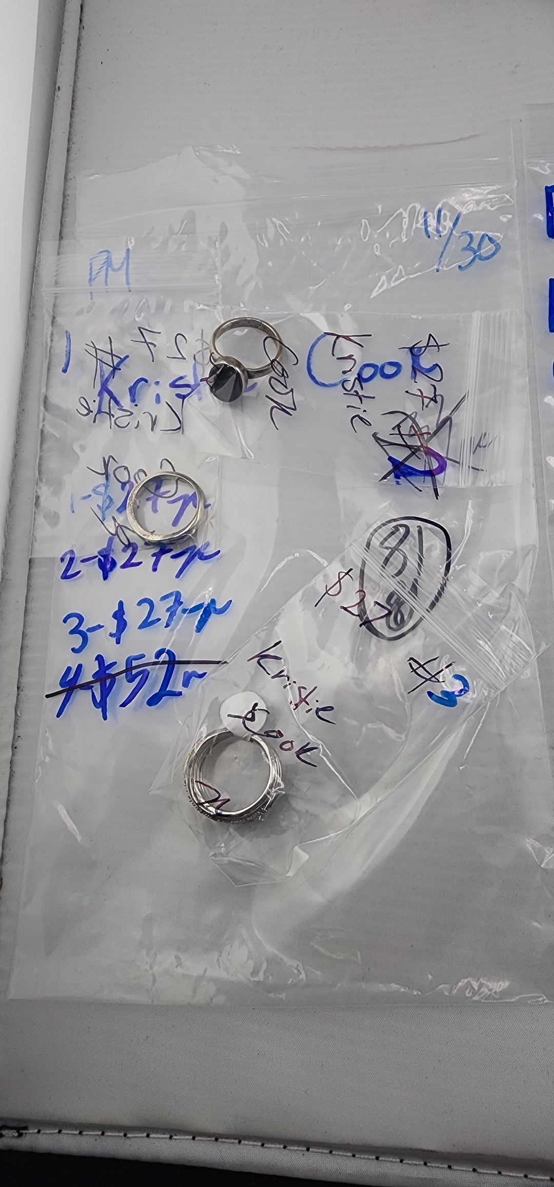 PM SHOW 48HR - RESERVED FOR: Kristie Cook - 11/30/2025 tiktok Live Show - 3 Sterling Silver Items