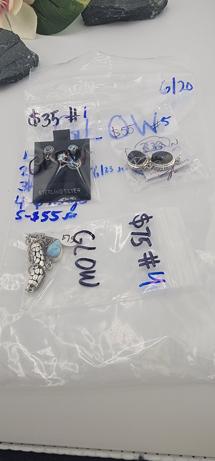48HR - RESERVED FOR: GLOW - 6/20/2025 FL tiktok Live Show -3  Sterling Silver Items