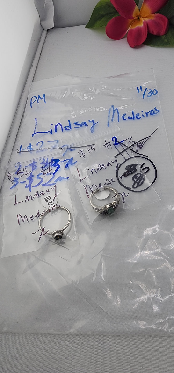 PM SHOW 48HR - RESERVED FOR: Lindsay Medeiros - 11/30/2025 tiktok Live Show - 2 Sterling Silver Items