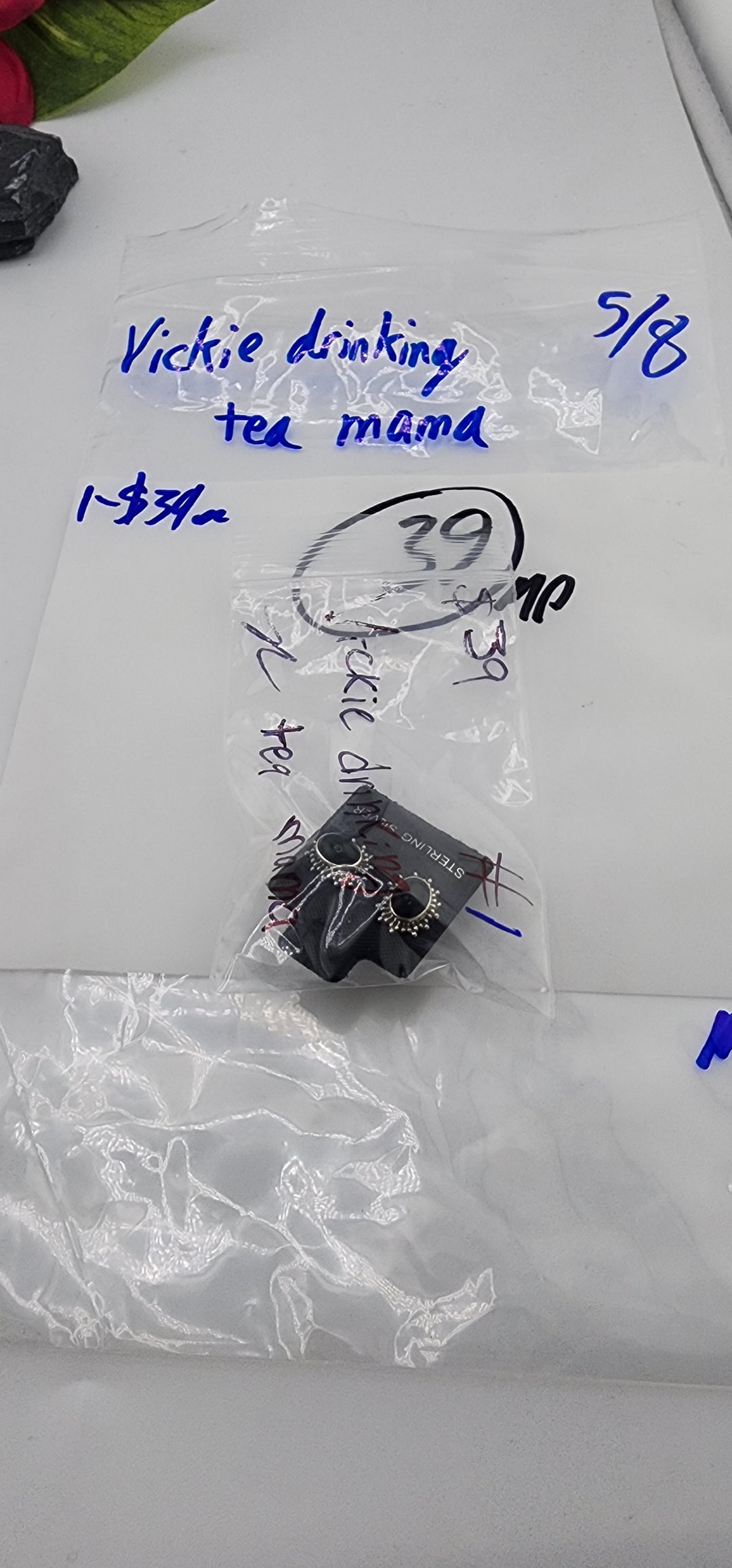 RESERVED FOR: Vickie drinking tea mama - 5/8/2025 tiktok Live Show - 1  Sterling Silver Items