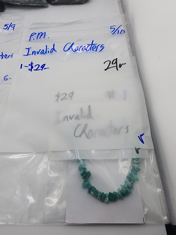Invalid Characters - 5/10/26 PM - 1  925 Sterling Silver