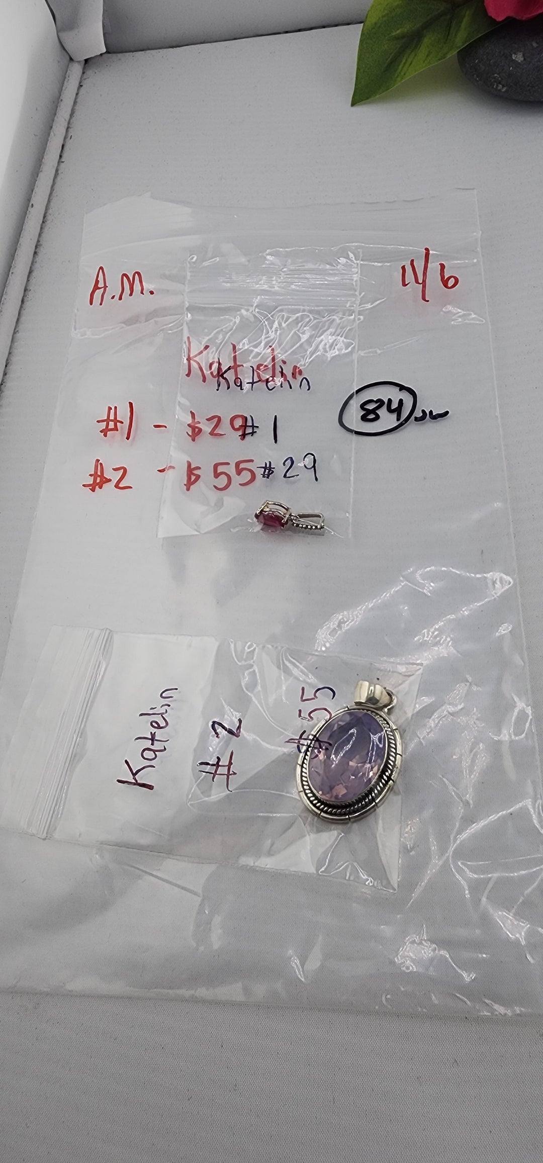 AM SHOW 48HR RESERVED FOR: Katelin - 11/6/2025 FL tiktok Live Show - 2 Sterling Silver Items