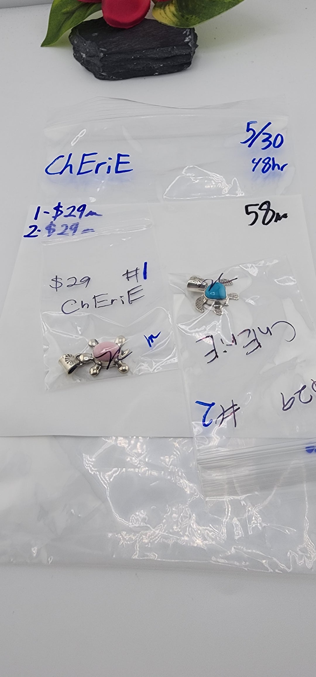 RESERVED FOR: ChEriE - 5/30/2025 tiktok Live Show - 2 Sterling Silver Items