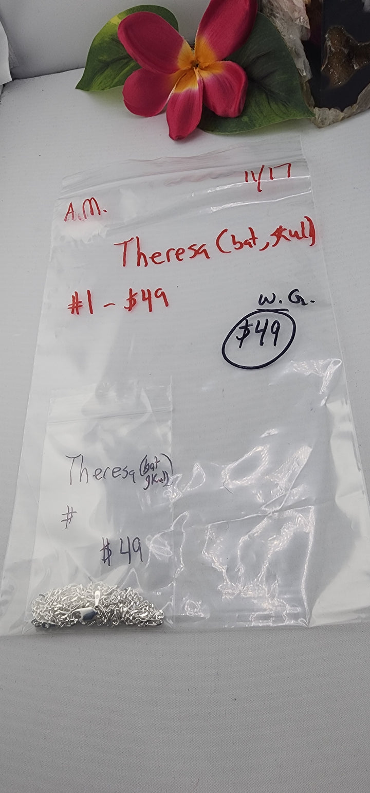 AM SHOW 48HR RESERVED FOR: Theresa 🦇💀- 11/17/2025 FL tiktok Live Show - 1 Sterling Silver Items