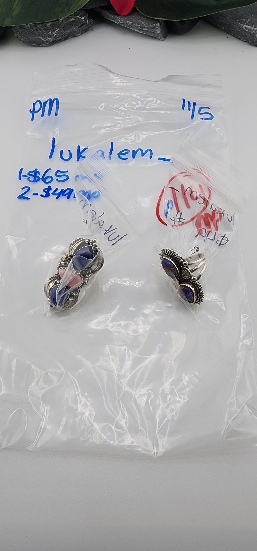PM SHOW 48HR - RESERVED FOR:Lukalem_  - 11/5/2025 tiktok Live Show - 2 Sterling Silver Items