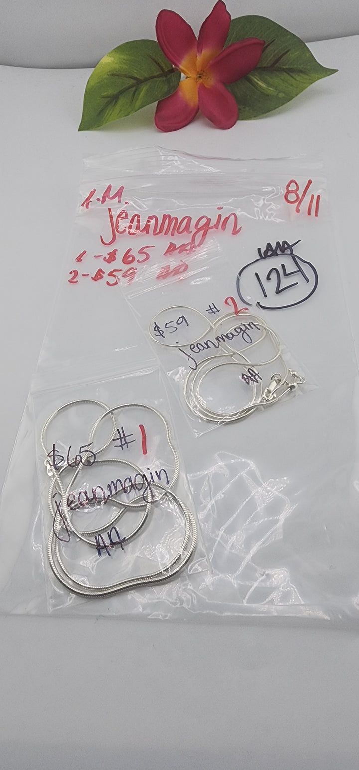 AM SHOW 48HR - RESERVED FOR: jeanmagin - 8/11/2025 FL tiktok Live Show - 2 Sterling Silver Items