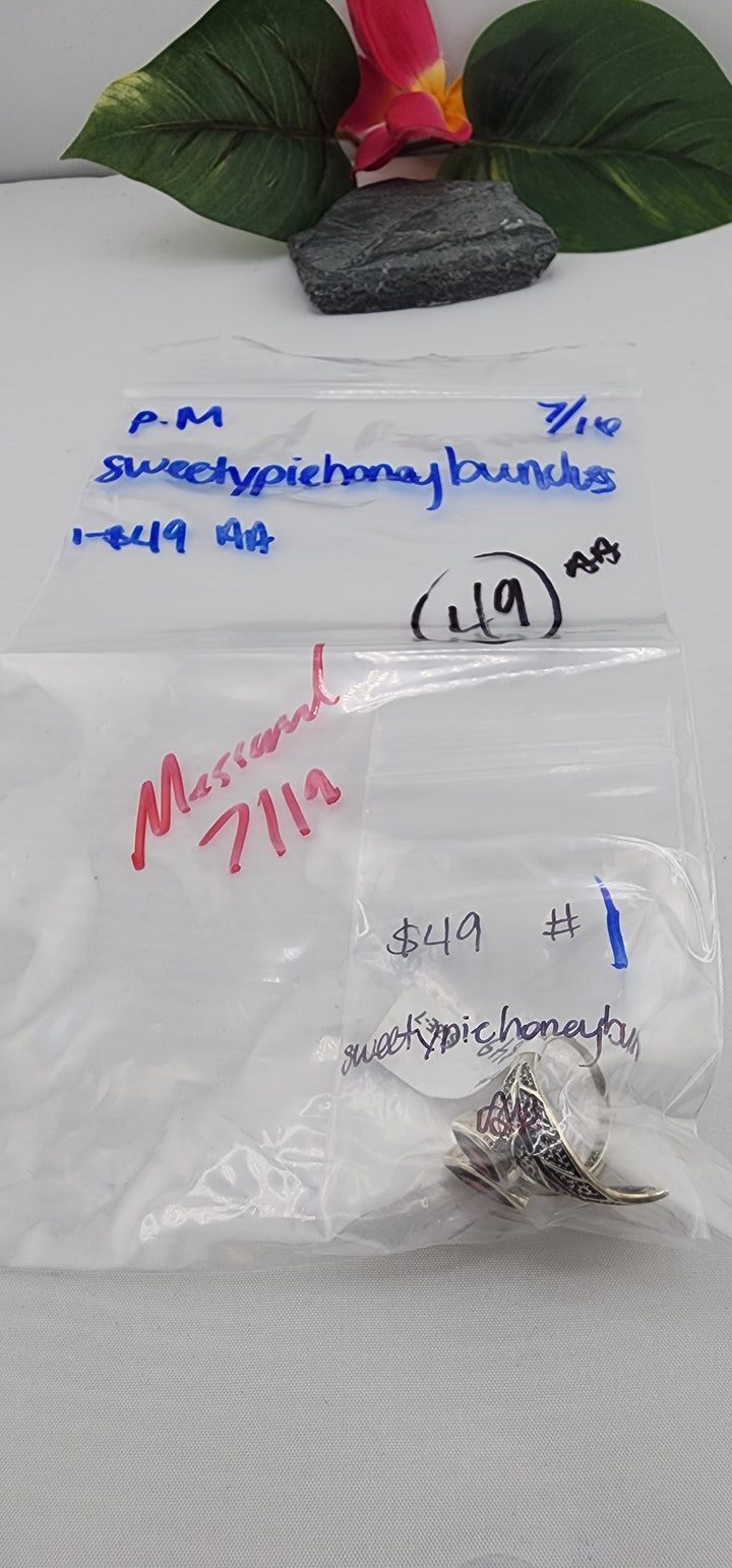 PM SHOW 48HR - RESERVED FOR: sweetypiehoneybunch - 7/16/2025 FL tiktok Live Show - 1 Sterling Silver Items