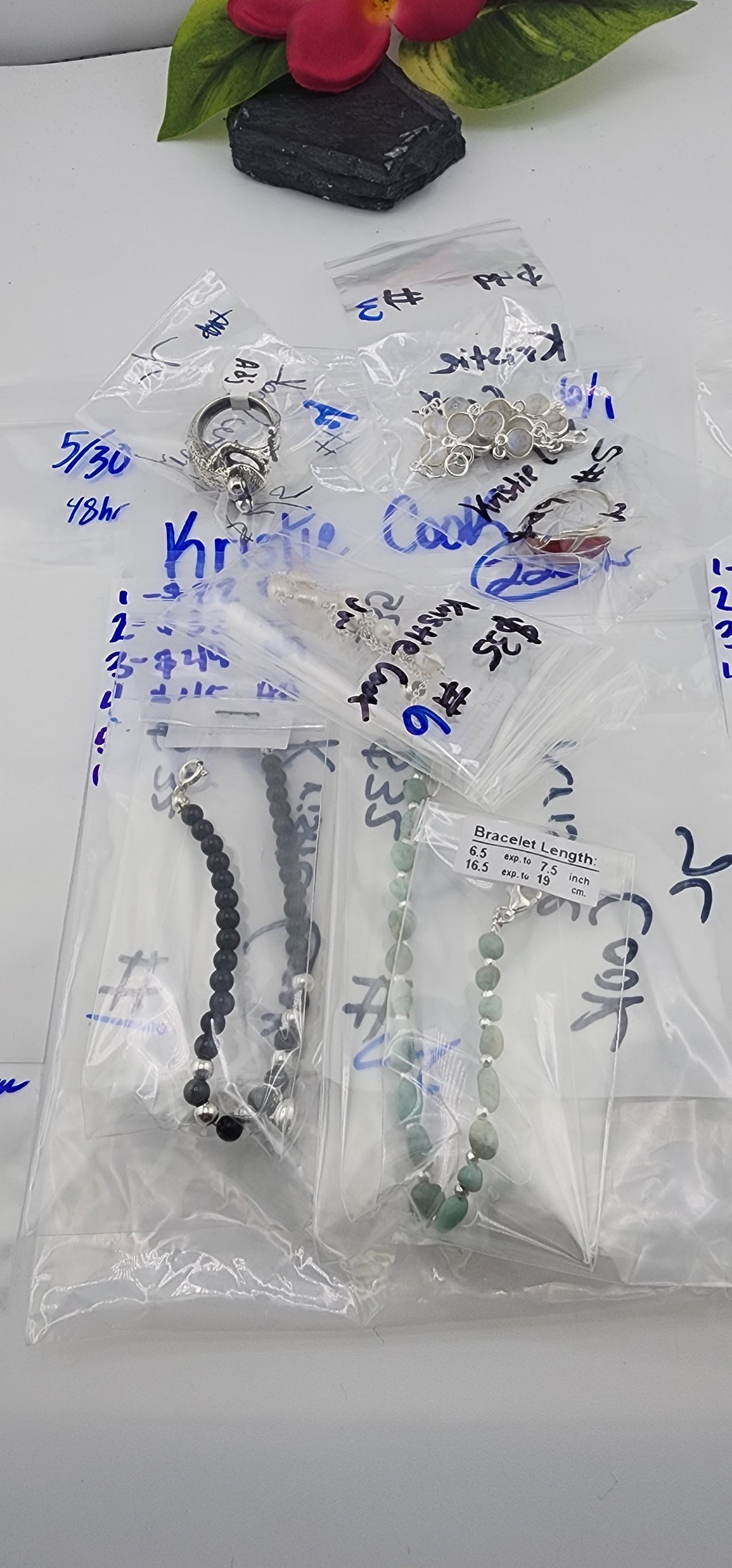 RESERVED FOR: Kristie Cook - 6/1/2025 tiktok Live Show - 6 Sterling Silver Items