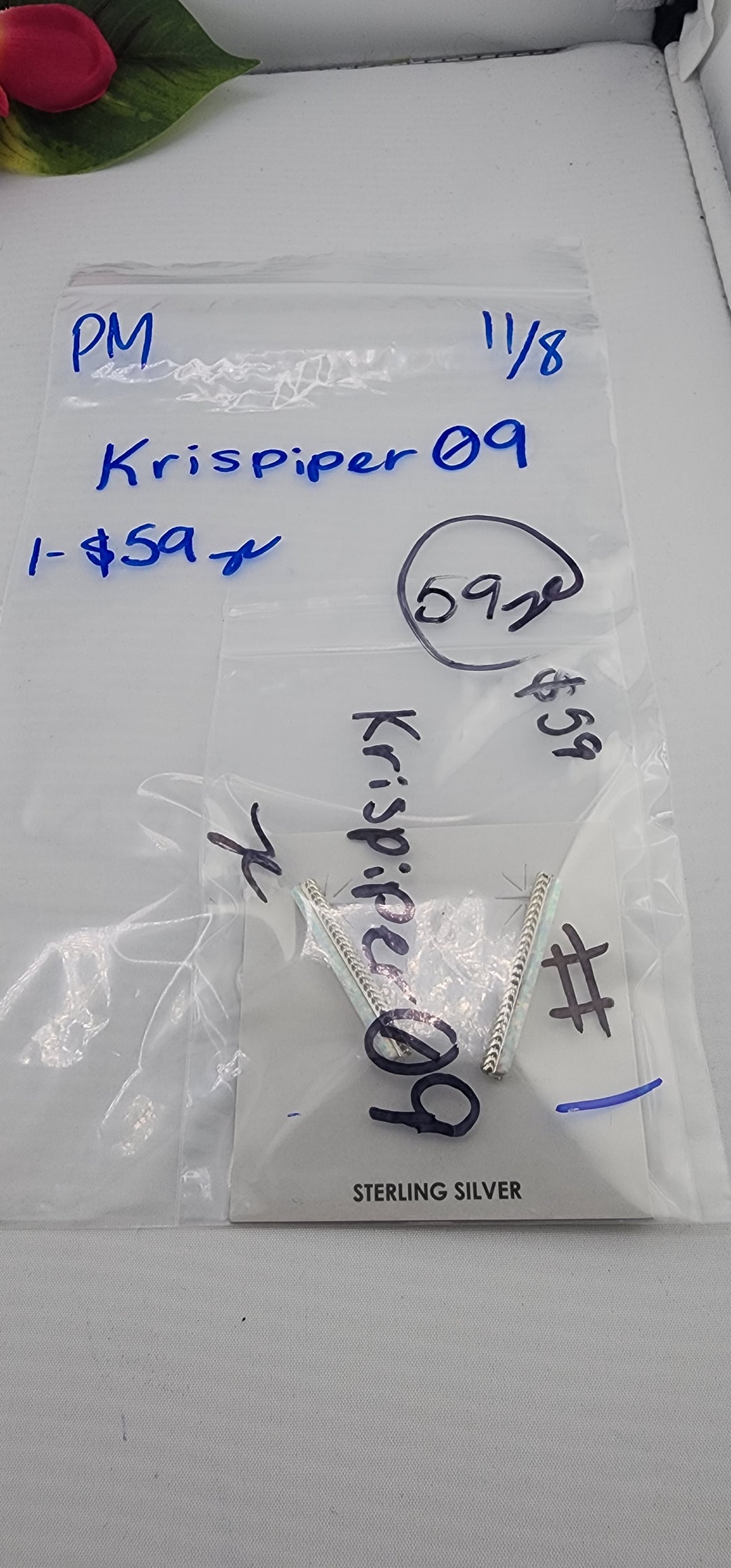 PM SHOW 48HR - RESERVED FOR: krispiper09 - 11/8/2025 tiktok Live Show - 1 Sterling Silver Items