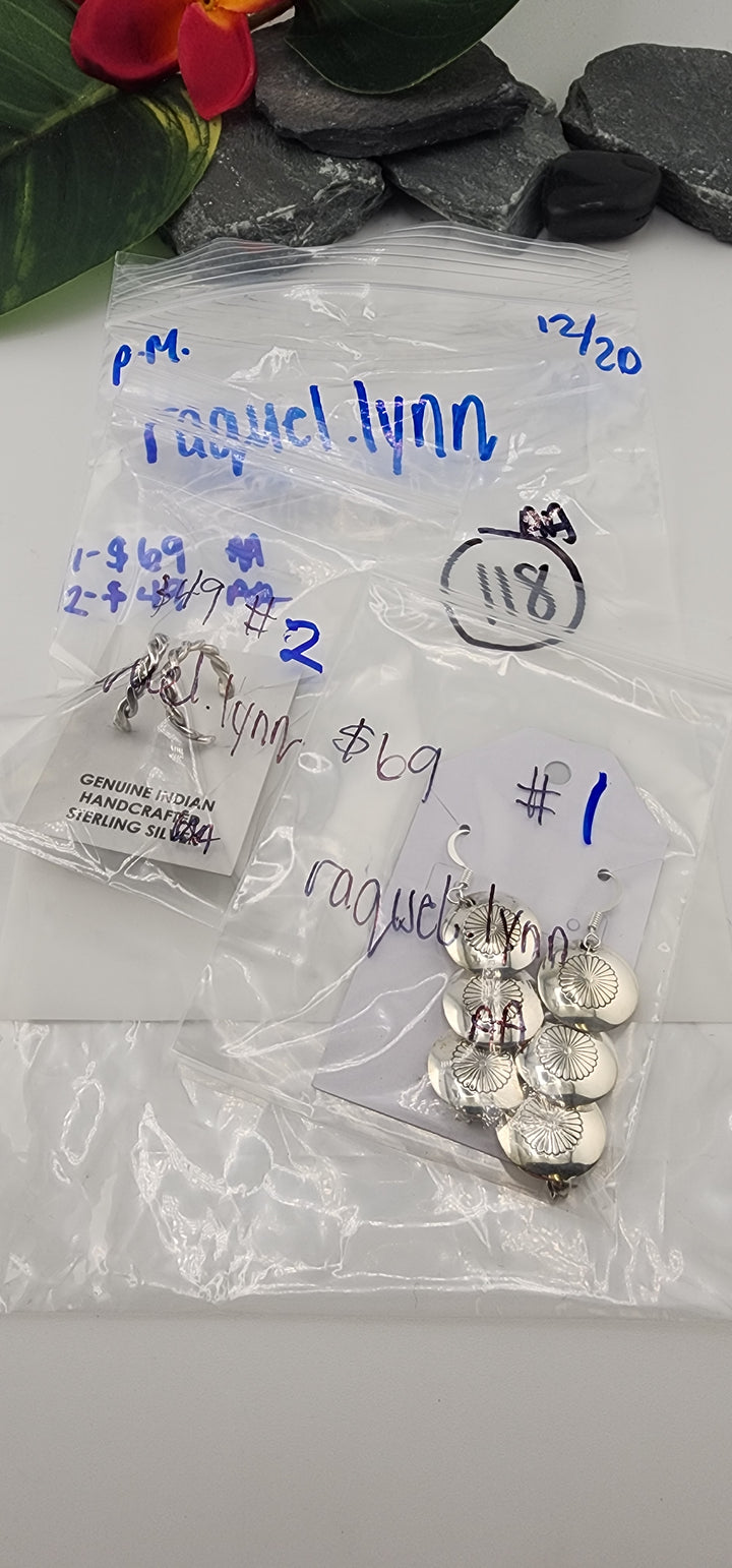PM SHOW 48HR - RESERVED FOR: raquel.lynn - 12/20/2025 tiktok Live Show - 2 Sterling Silver Items