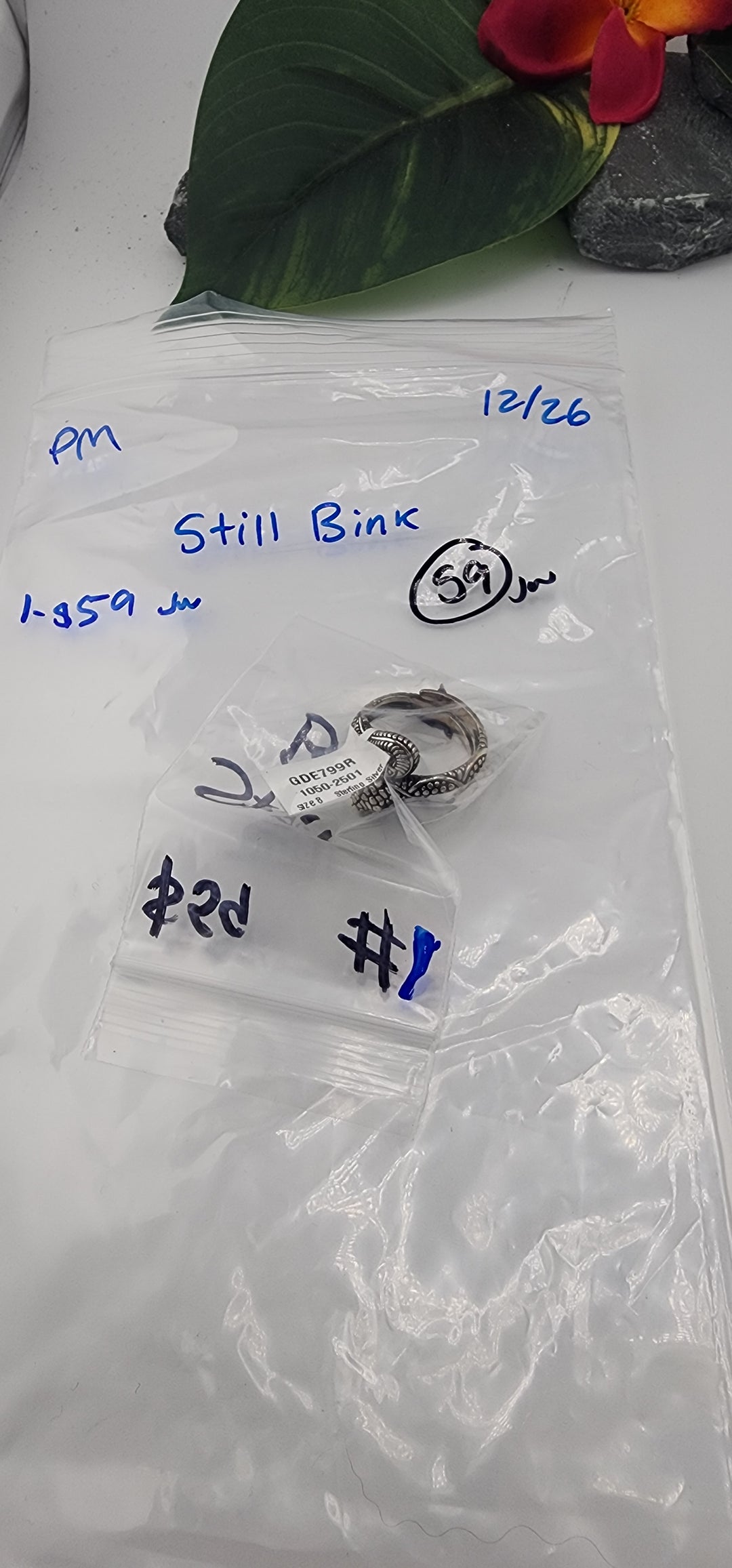 PM SHOW 48HR - RESERVED FOR: Still Bink - 12/26/2025 tiktok Live Show - 1 Sterling Silver Items