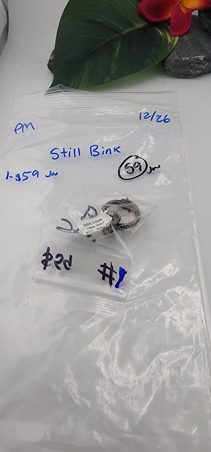 PM SHOW 48HR - RESERVED FOR: Still Bink - 12/26/2025 tiktok Live Show - 1 Sterling Silver Items