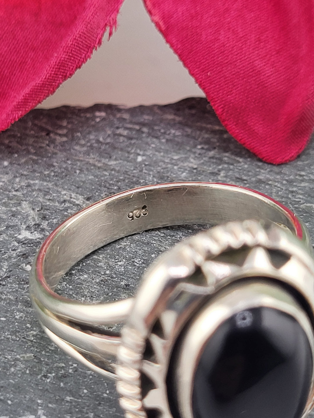 Black Onyx Ring Size 11