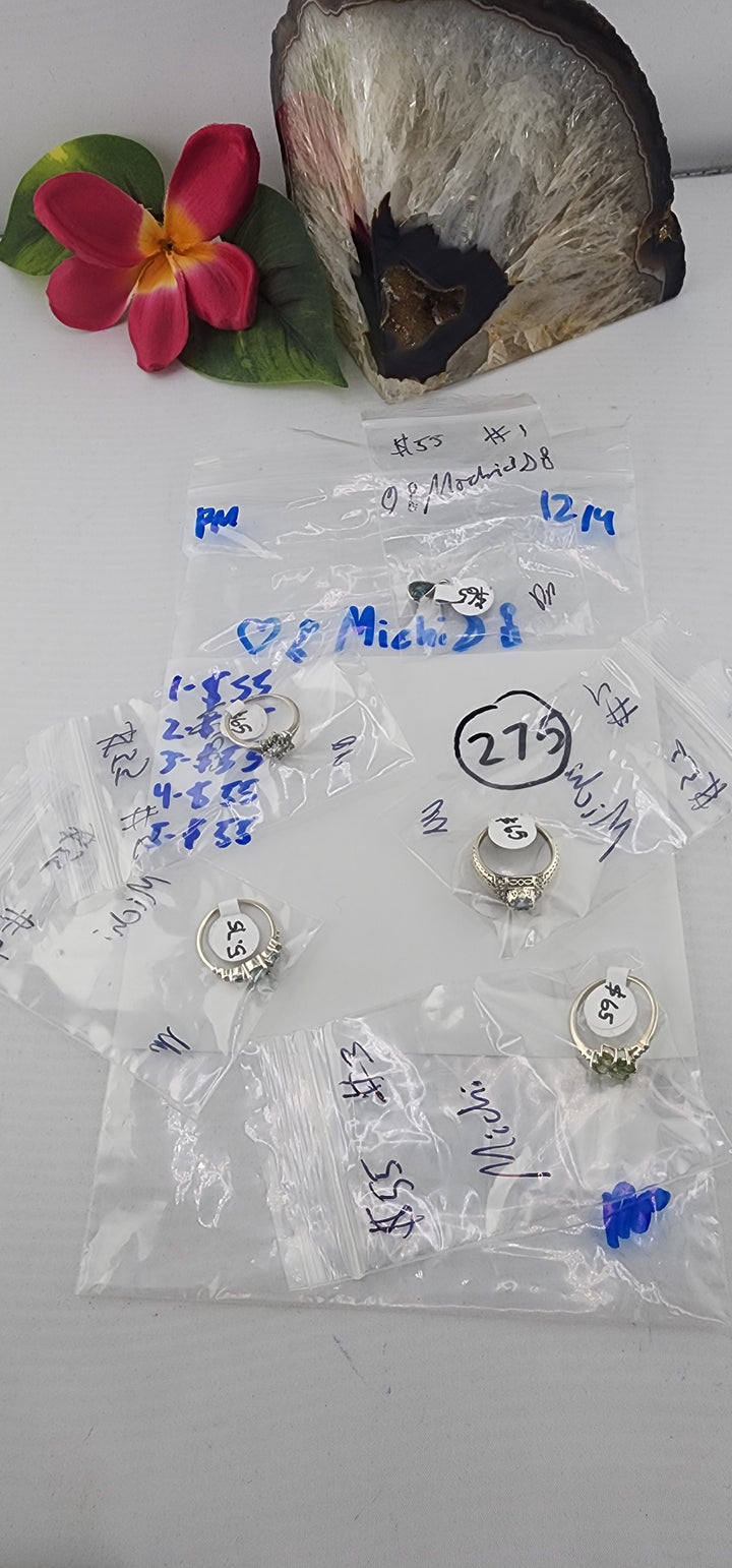 PM SHOW 48HR - RESERVED FOR:  🖤🗝️Michi🌙🕯️- 12/4/2025 tiktok Live Show -5  Sterling Silver Items
