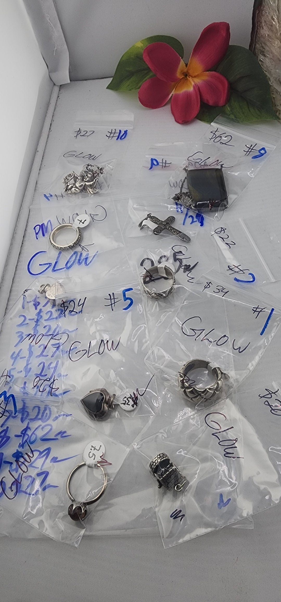 PM SHOW 48HR - RESERVED FOR: GLOW - 11/29/2025 tiktok Live Show - 12 Sterling Silver Items