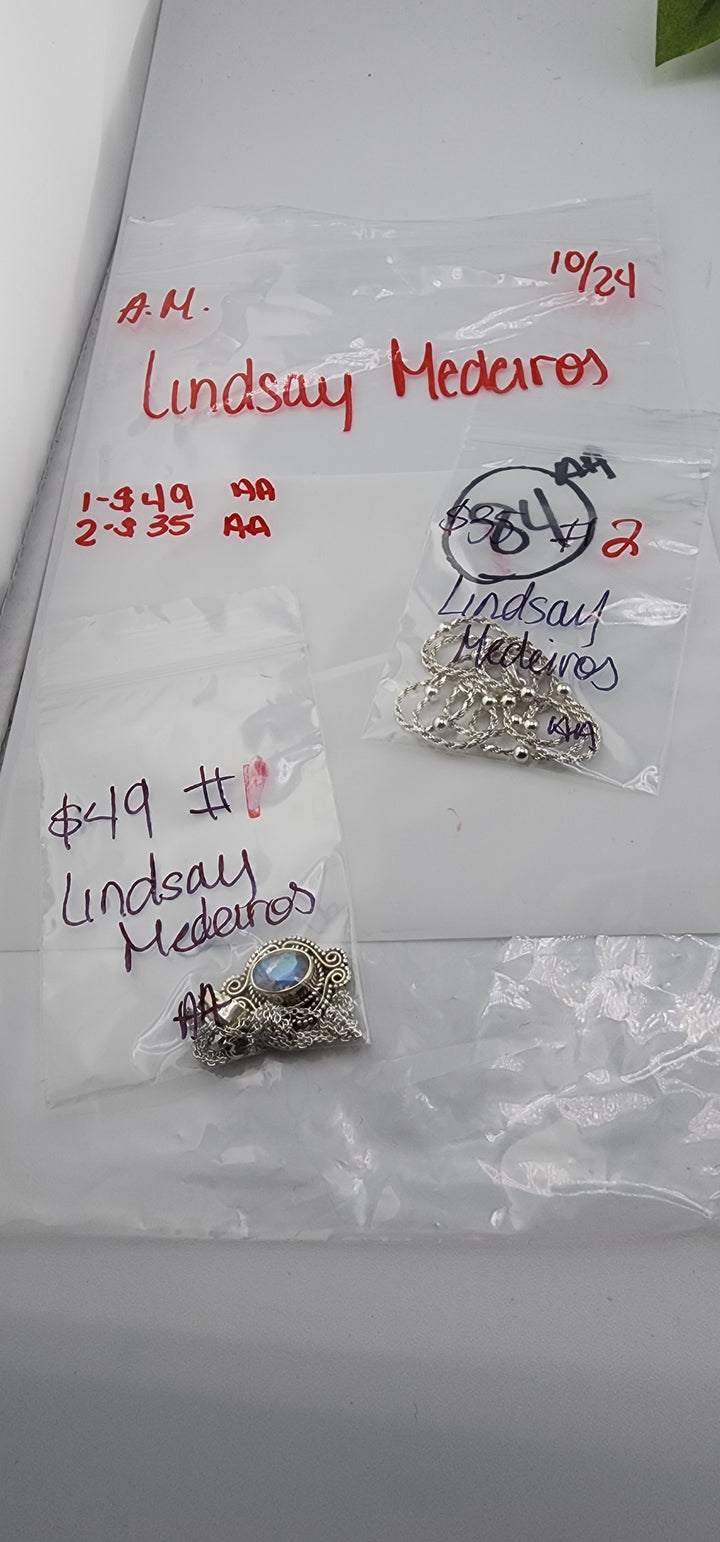 AM SHOW 48HR RESERVED FOR: Lindsay Medeiros - 10/24/2025 FL tiktok Live Show - 2 Sterling Silver Items