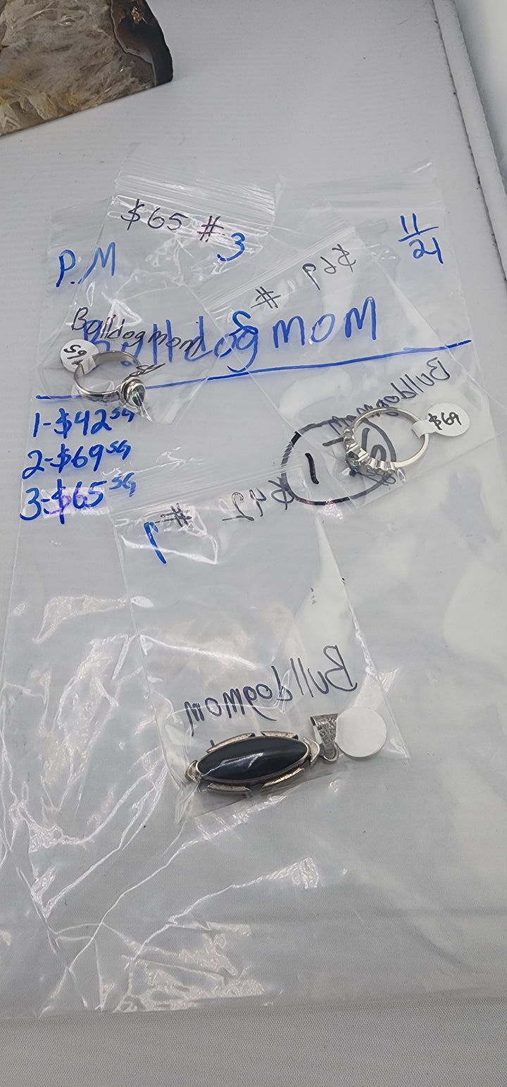 PM SHOW 48HR - RESERVED FOR: Bulldogmom - 11/21/2025 tiktok Live Show - 3 Sterling Silver Items