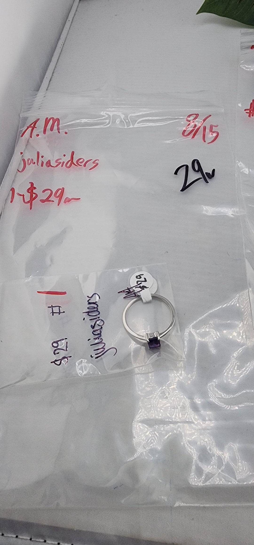 AM SHOW 48HR - RESERVED FOR: juliasiders - 8/15/2025 FL tiktok Live Show - 1 Sterling Silver Items