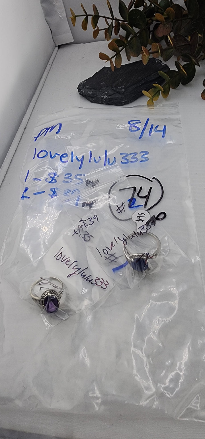 PM SHOW 48HR - RESERVED FOR: Lovelylulu333  - 8/14/2025 FL tiktok Live Show - 2 Sterling Silver Items