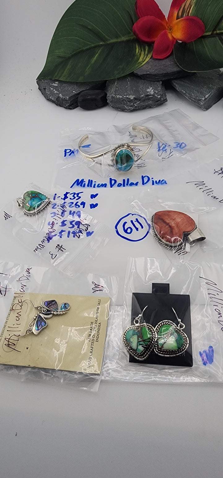 PM SHOW 48HR - RESERVED FOR: MillionDollarDiva - 12/30/2025 tiktok Live Show -5 Sterling Silver Items