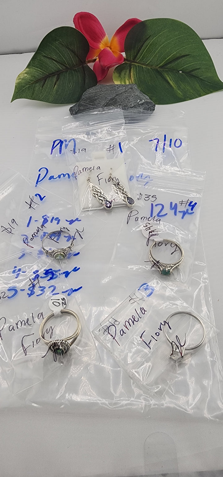 PM SHOW 48HR - RESERVED FOR: Pamela Flory - 7/10/2025 FL tiktok Live Show - 5 Sterling Silver Items