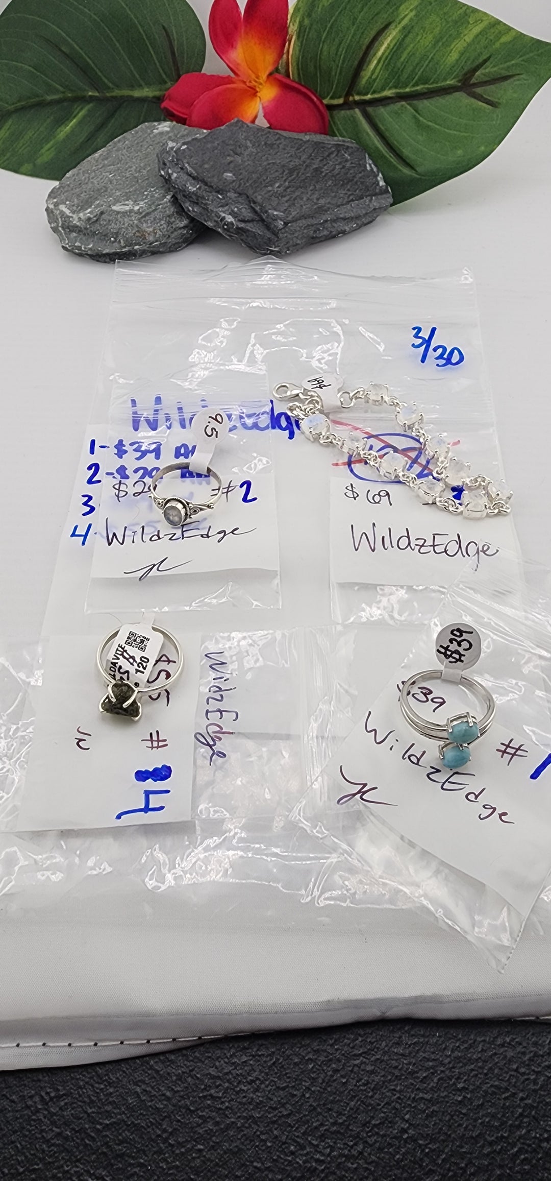 RESERVED FOR: WildzEdge - 3/30/2025 tiktok Live Show -3  Sterling Silver Items