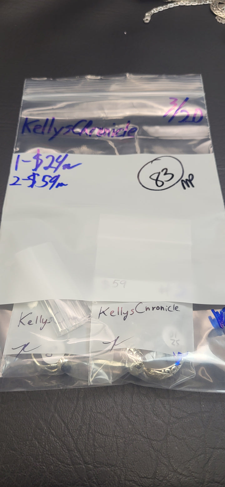 RESERVED FOR: KellysChronicle - 3/20/2025 Live Show - 2 Sterling Silver Items