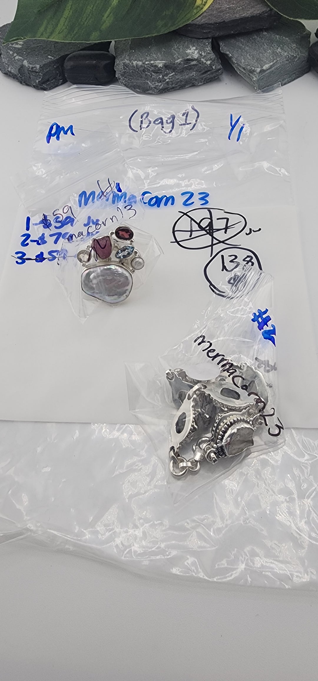 PM SHOW 48HR - RESERVED FOR: mermacorn23 (Bag 1) - 1/1/2026 tiktok Live Show - 2 Sterling Silver Items
