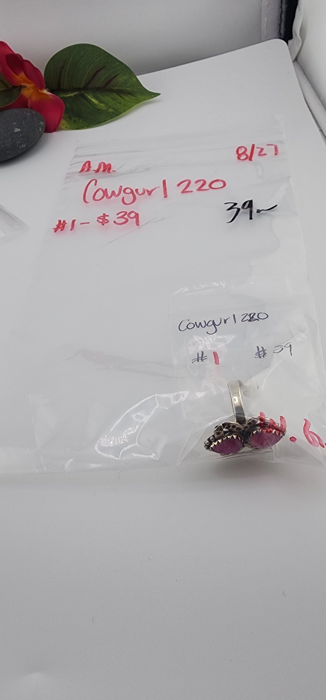 AM SHOW 48HR - RESERVED FOR: Cowgurl220 - 8/27/2025 FL tiktok Live Show - 1 Sterling Silver Items