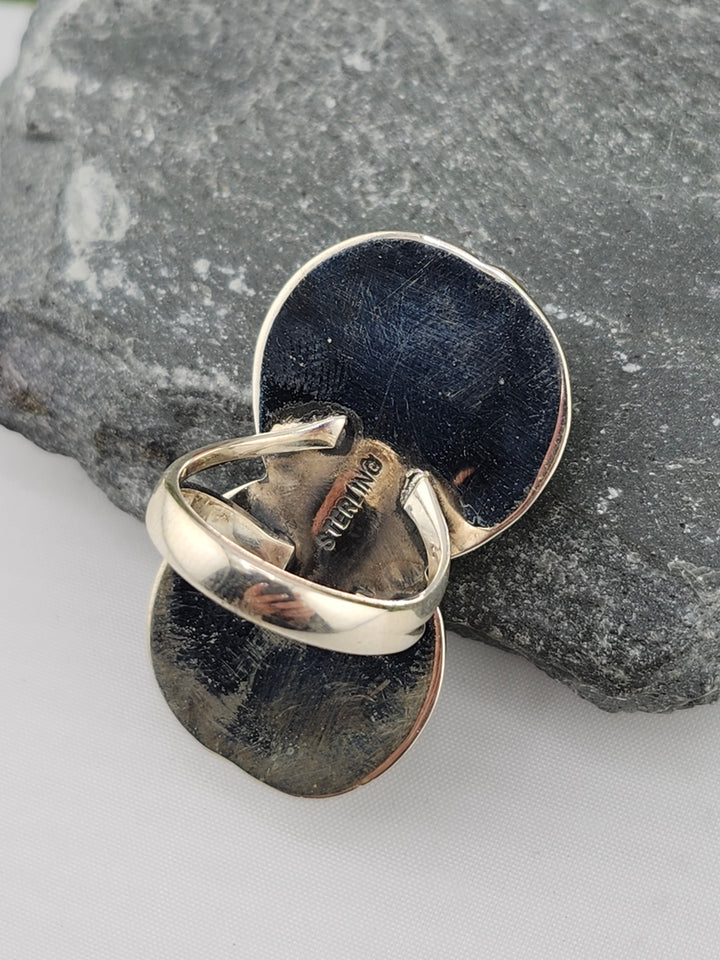 2 Stone Larimar Ring Size 6.25