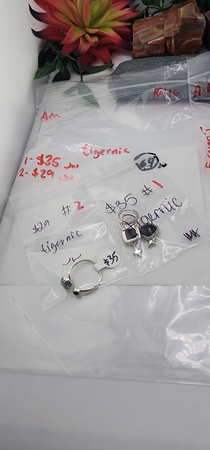 AM SHOW 48HR RESERVED FOR: tigernic  - 10/16/2025 FL tiktok Live Show - 2 Sterling Silver Items