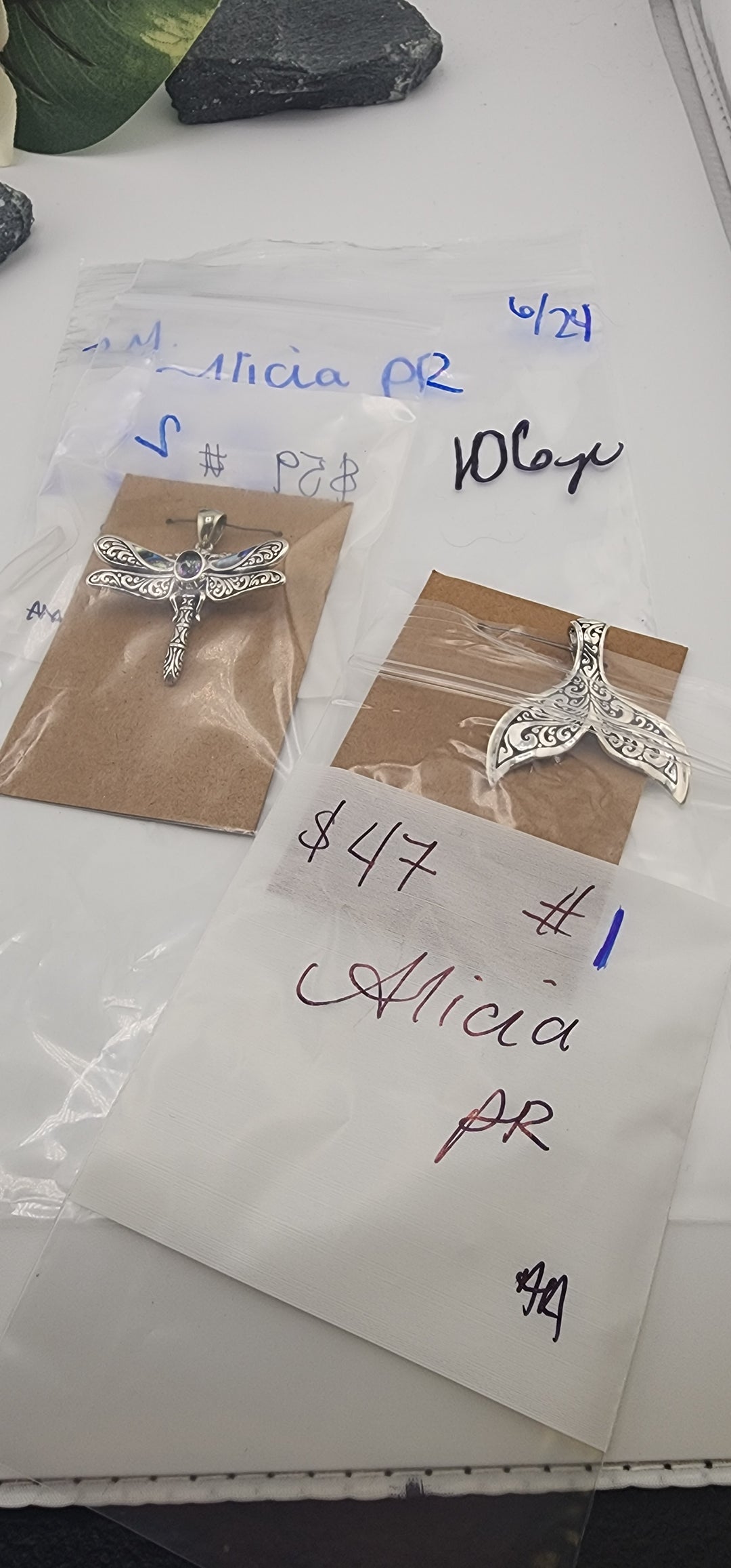 RESERVED FOR: Alicia PR - 6/24/2025 tiktok A.M Live Show - 2 Sterling Silver Items