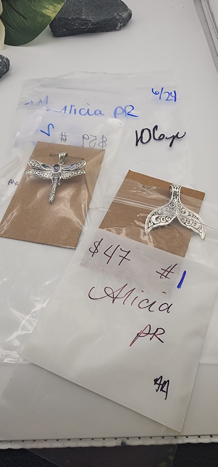 RESERVED FOR: Alicia PR - 6/24/2025 tiktok A.M Live Show - 2 Sterling Silver Items
