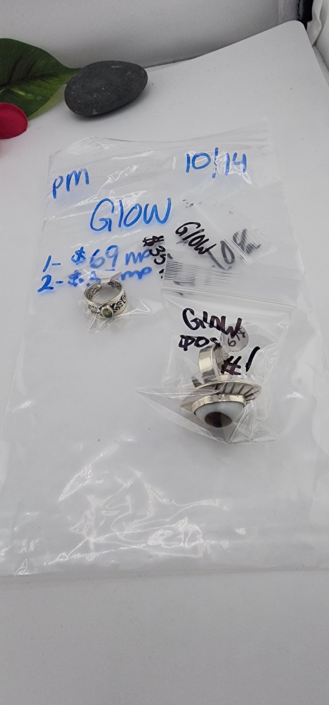 PM SHOW 48HR - RESERVED FOR: Glow  - 10/14/2025 FL tiktok Live Show - 2 Sterling Silver Items