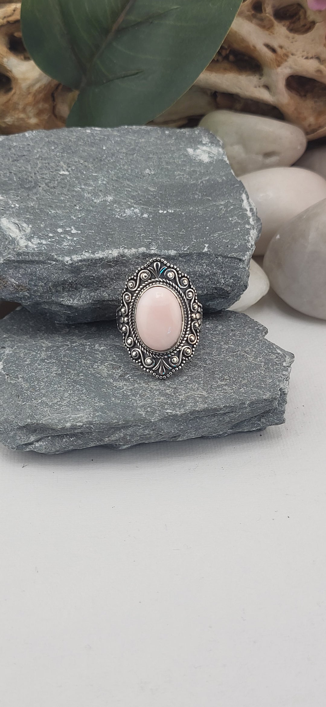Pink opal Southwest Ring