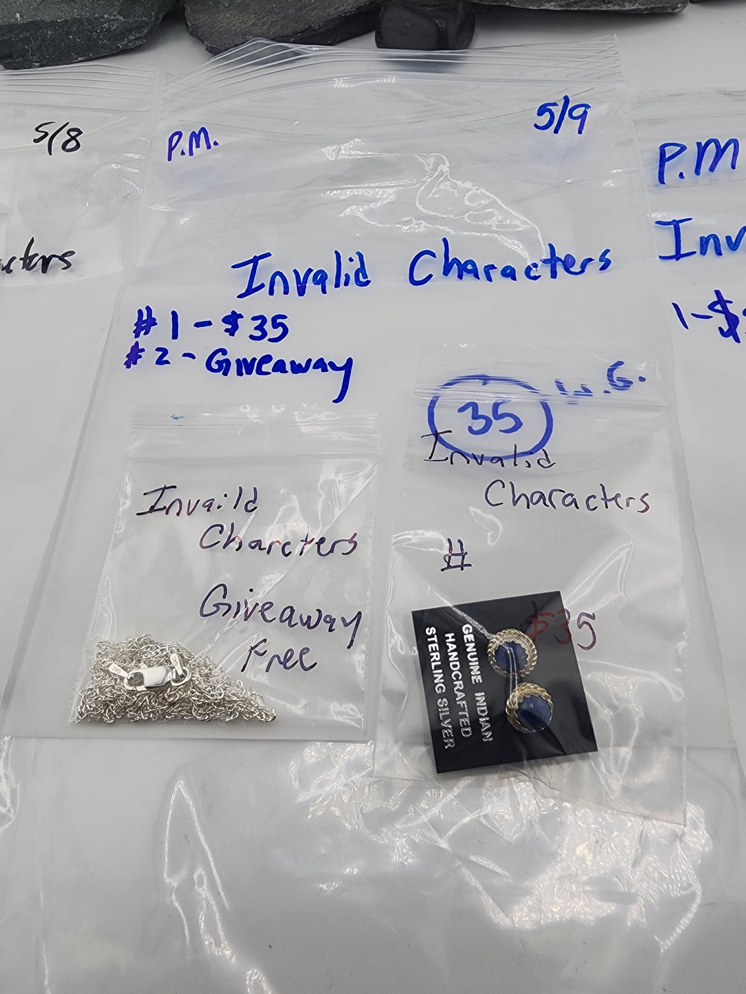 Invalid Characters - 5/9/26 PM -  1 925 Sterling Silver