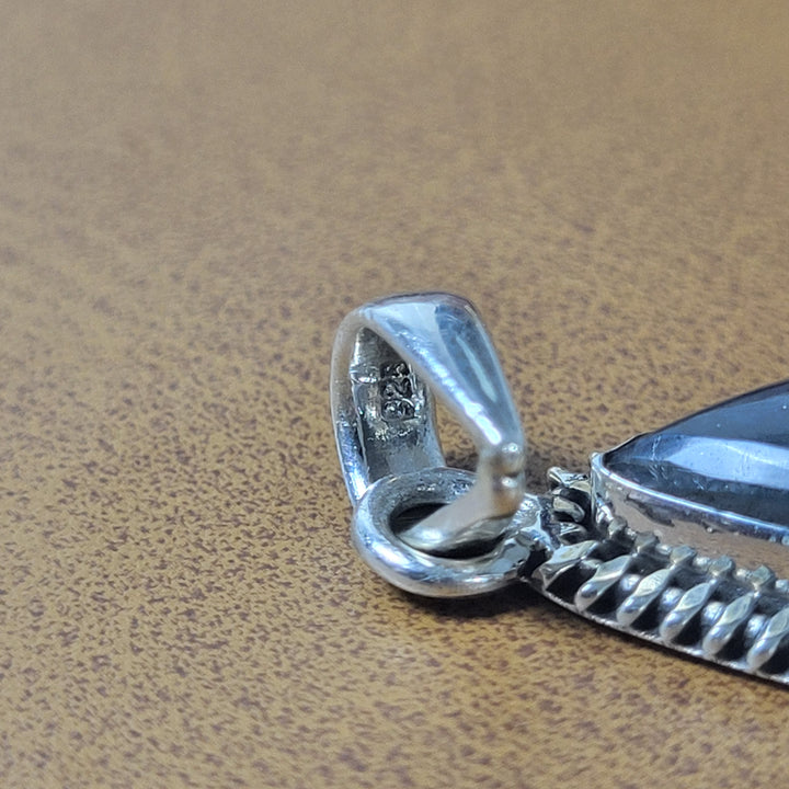 Natural Labradorite 925 Sterling Silver Pendant