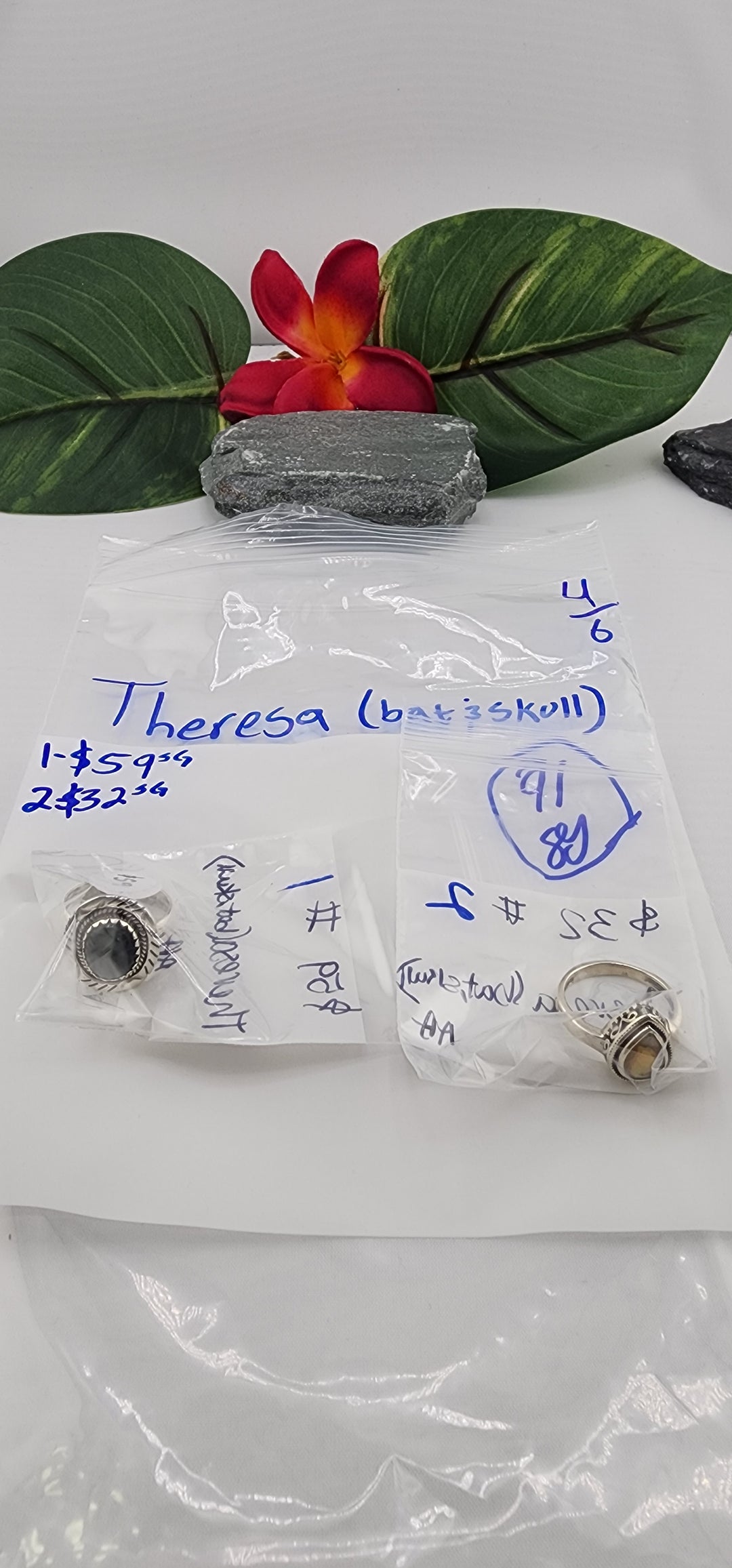 RESERVED FOR: Theresa🦇💀 -4/6/2025 tiktok Live Show - 2 Sterling Silver Items