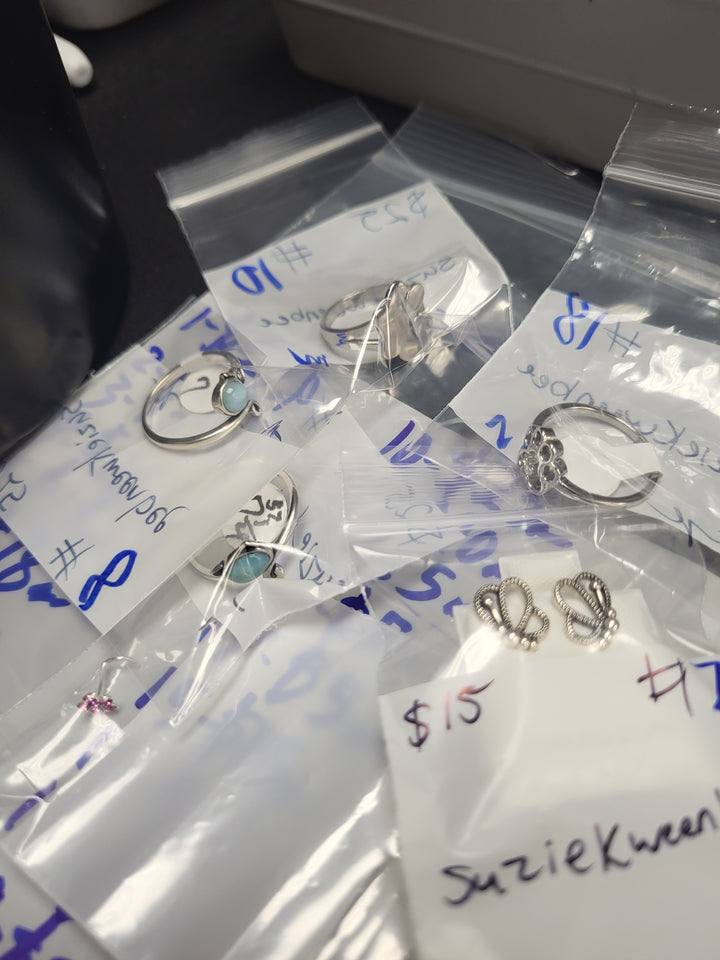RESERVED FOR: suziekweenbee - 3/20/2025 Live Show -  18 Sterling Silver Items