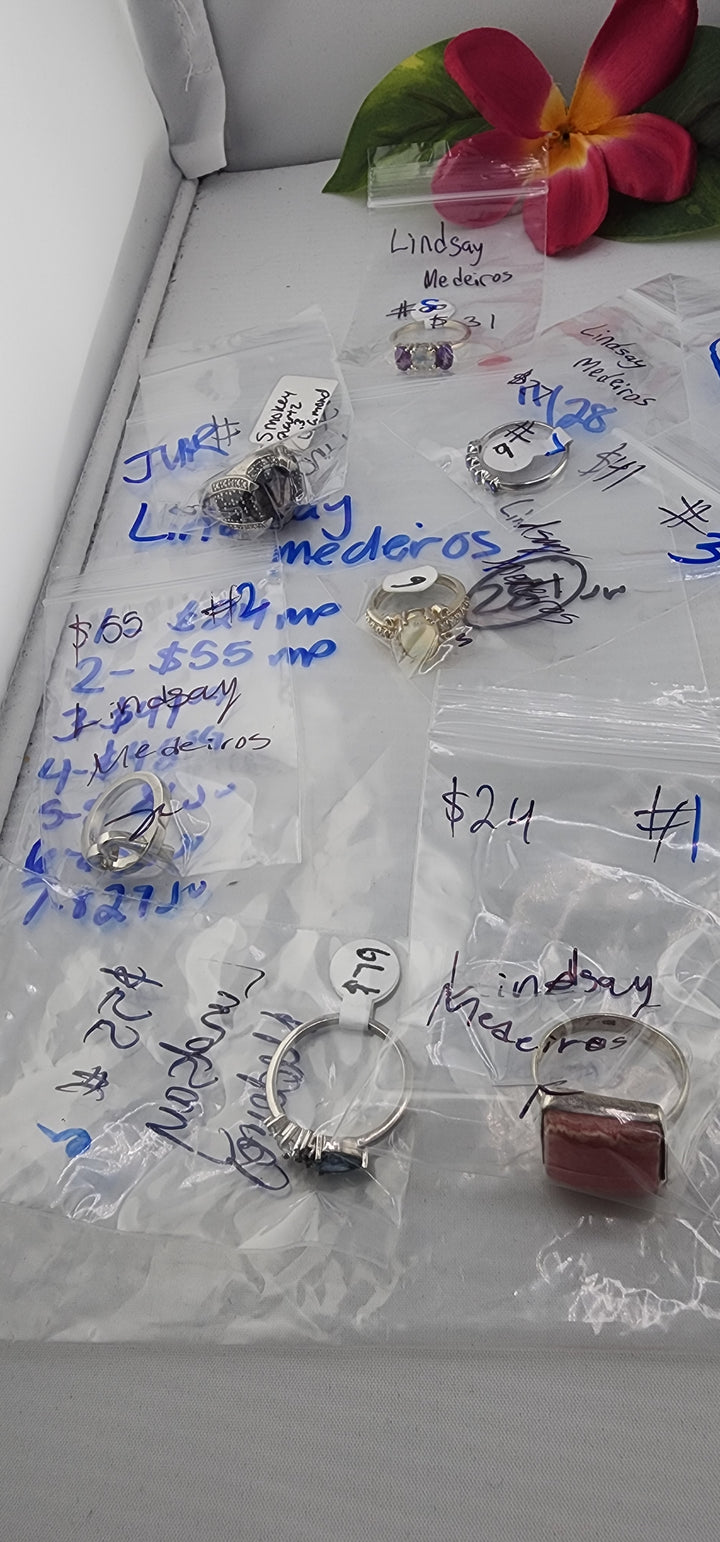 BF PM SHOW 48HR - RESERVED FOR: Lindsay Medeiros - 11/28/2025 tiktok Live Show - 7 Sterling Silver Items