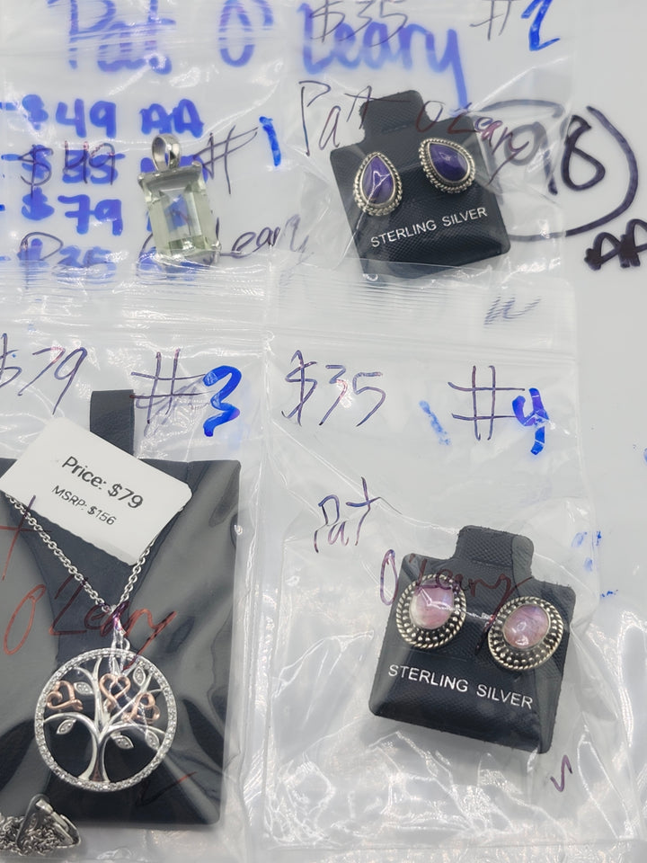 RESERVED FOR: Pat O'Leary - 6/4/2025 tiktok Live Show - 4 Sterling Silver Items