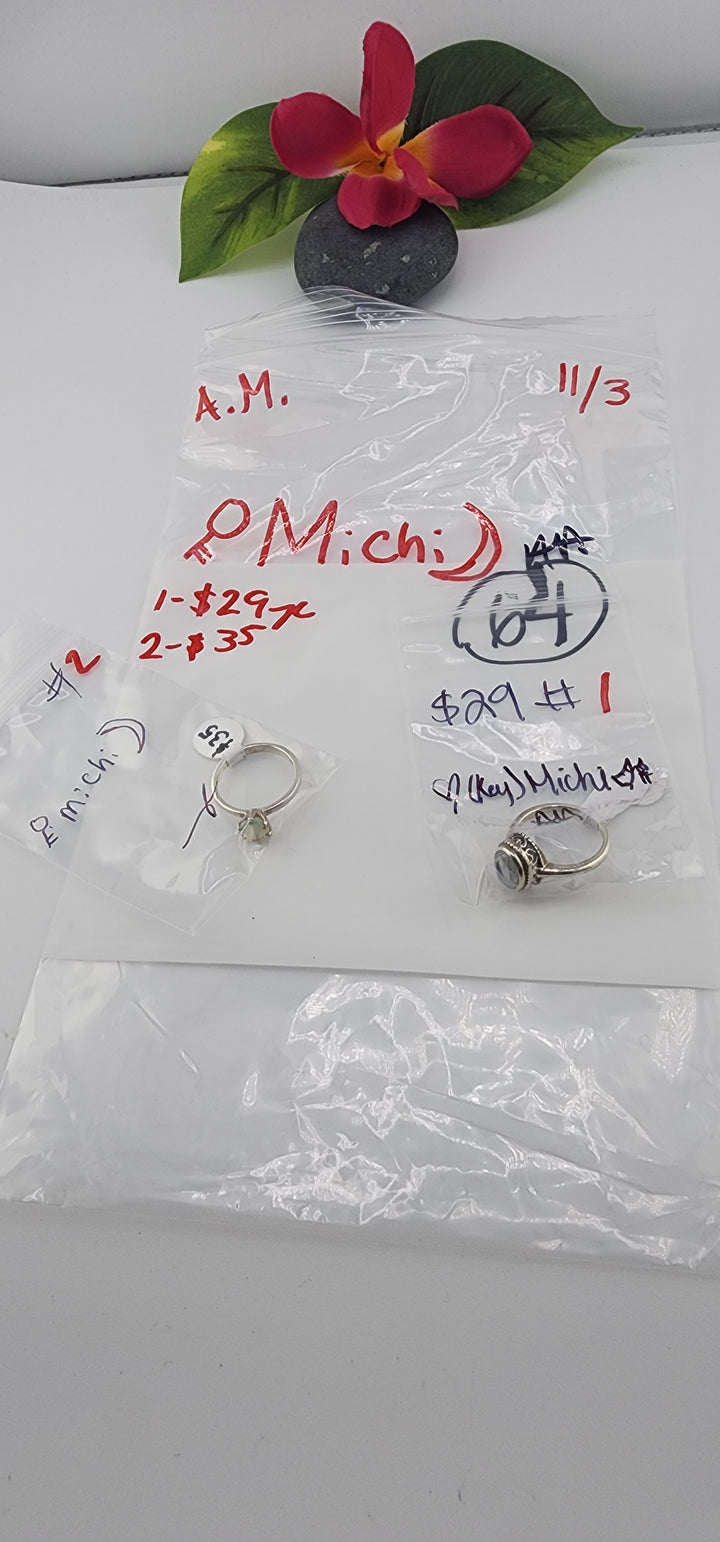 AM SHOW 48HR RESERVED FOR: 🖤🗝️Michi 🌙🕯️ - 11/3/2025 FL tiktok Live Show -  2 Sterling Silver Items