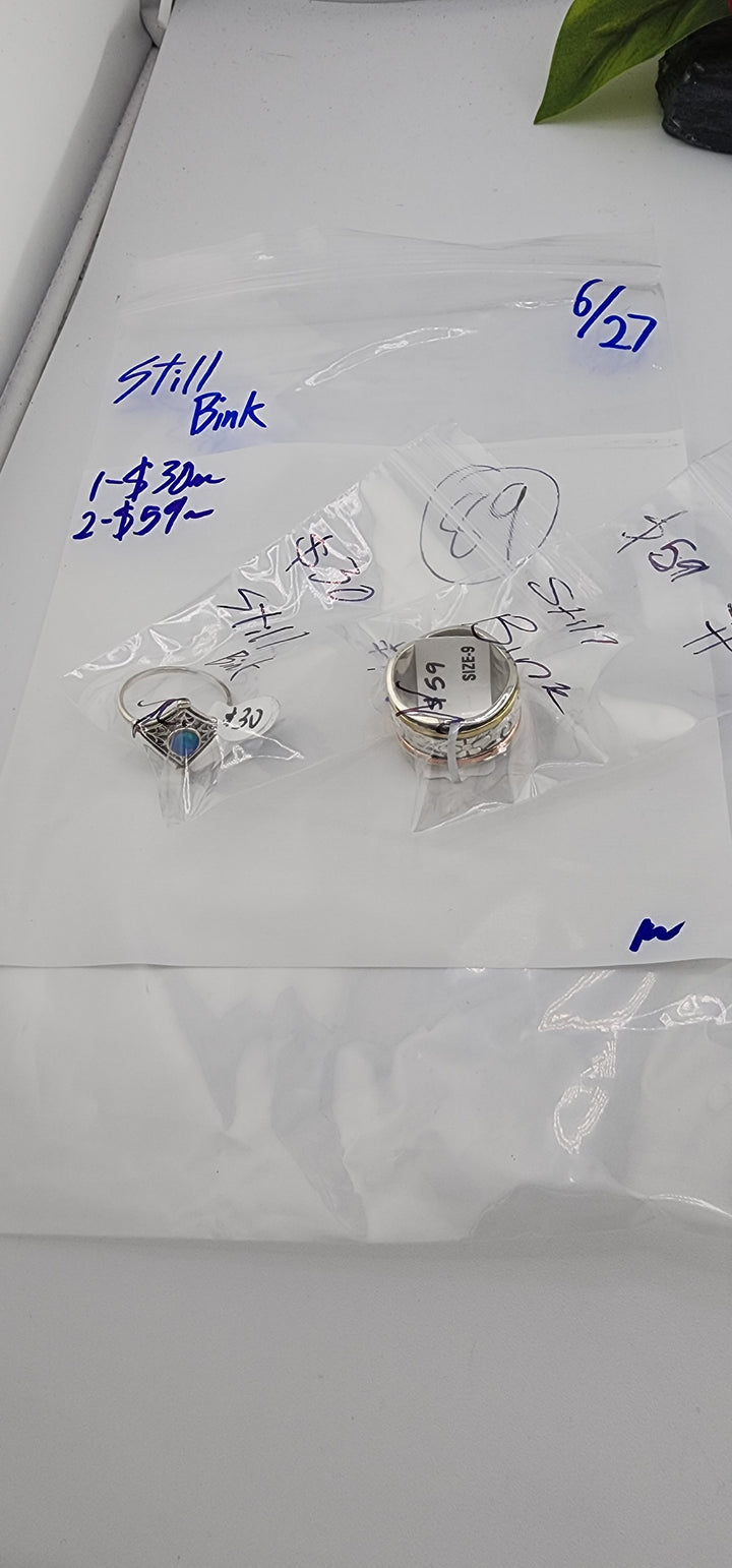 48HR - RESERVED FOR: Still Bink - Live Show - 2 Sterling Silver Items
