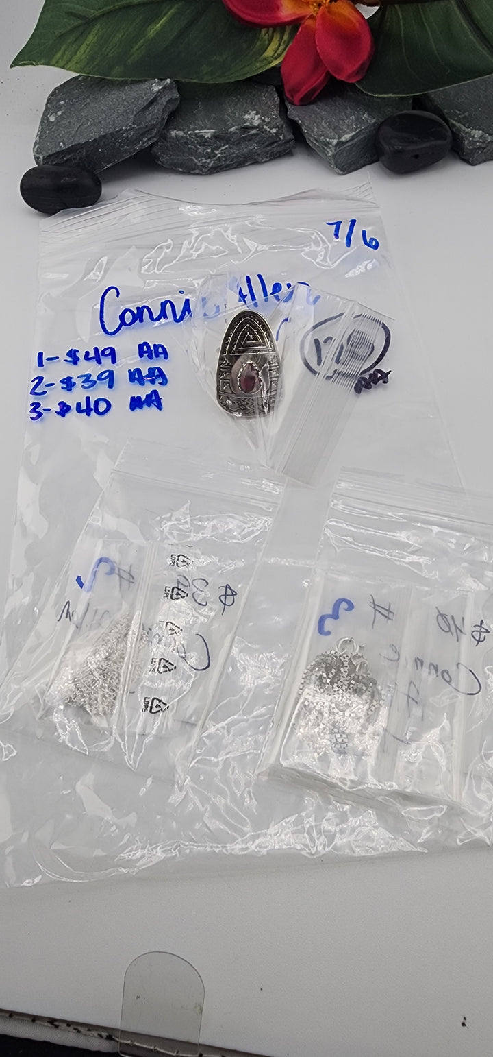 RESERVED FOR: Connie Allen - 7/6/2025 tiktok Reservation Live Show - 3 Sterling Silver Items