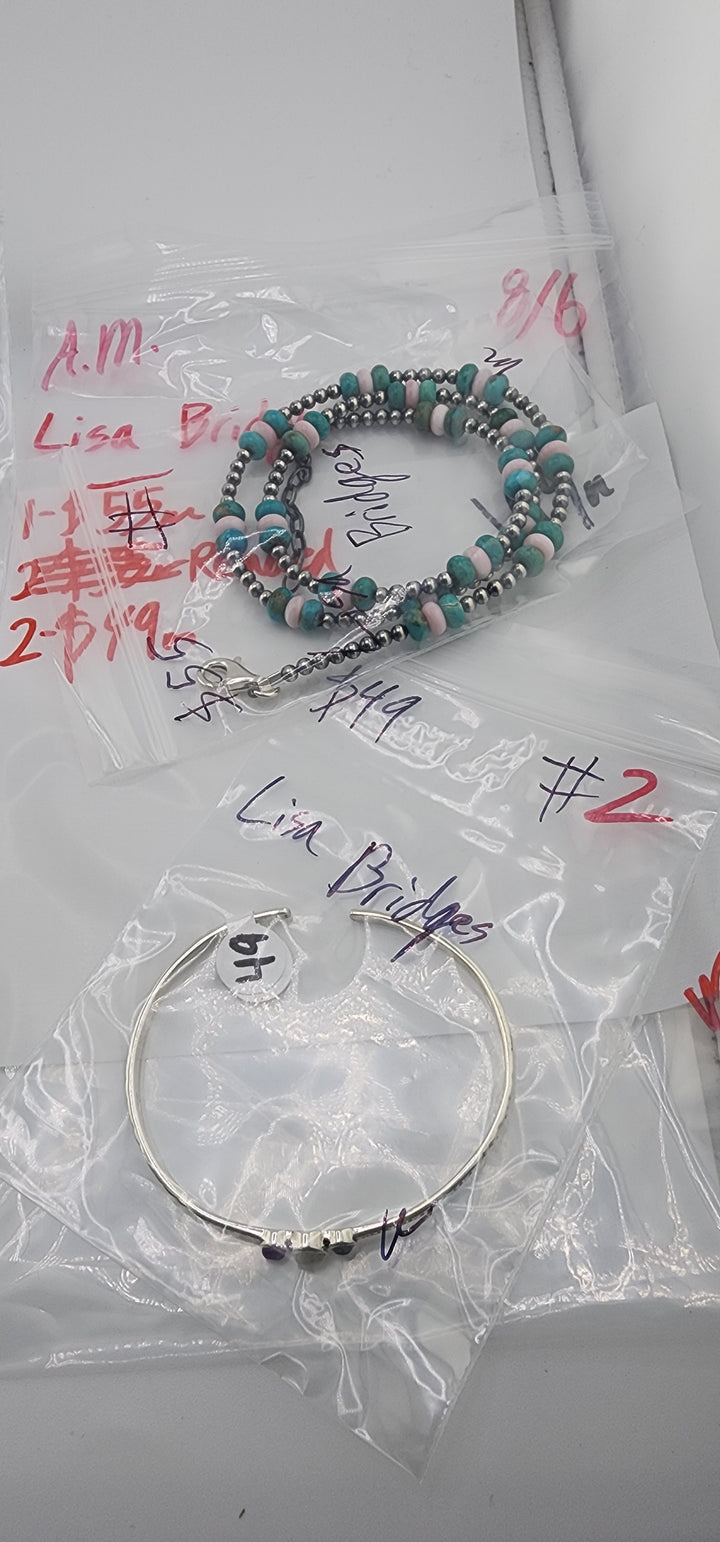 AM SHOW 48HR - RESERVED FOR: Lisa Bridges - 8/6/2025 FL tiktok Live Show - 2 Sterling Silver Items